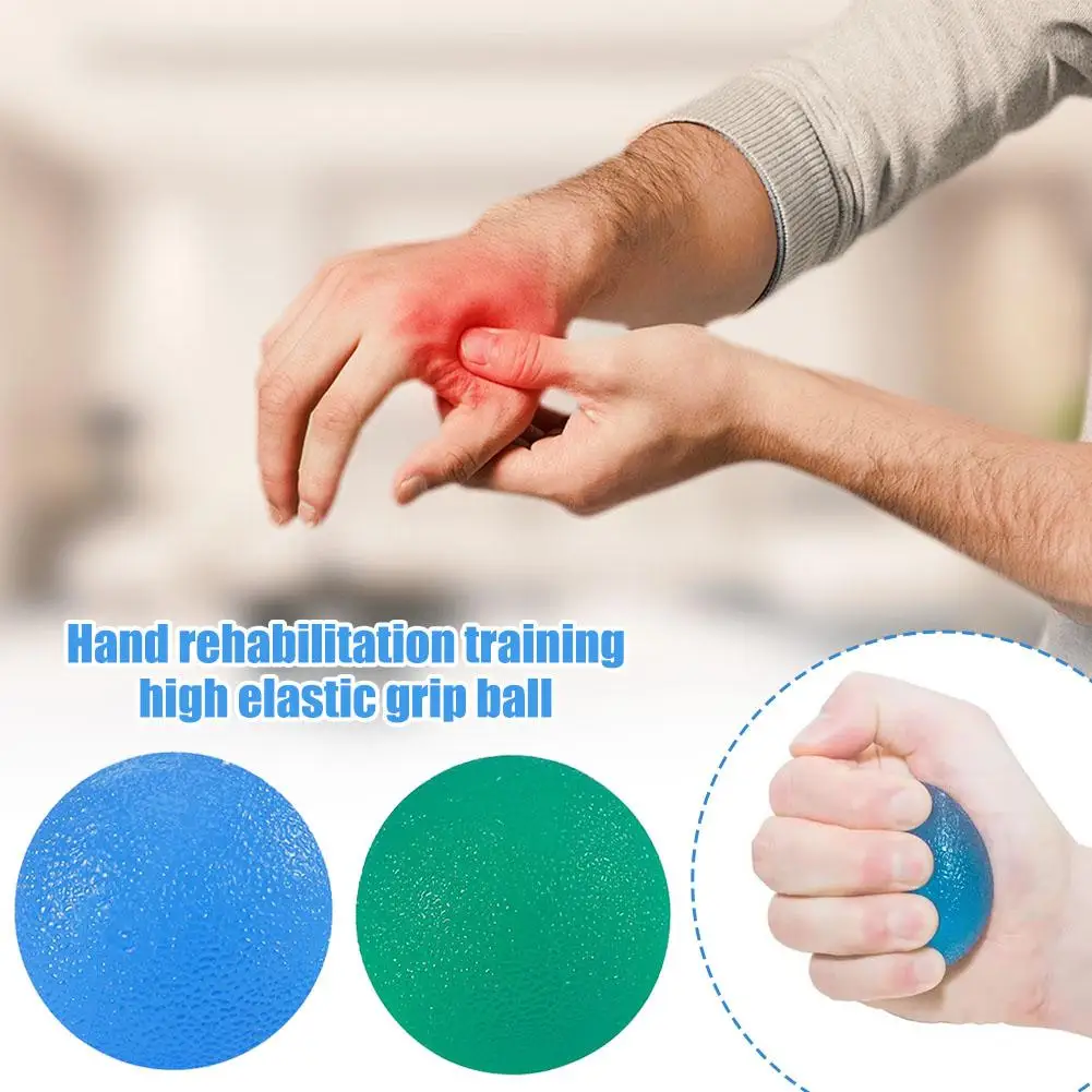 Silicone Hand Grip Ball Hand Rehabilitation Training High Grip Heavy Exerciser Gym Men Finger Ball Strength Fitness Elastic E7f7