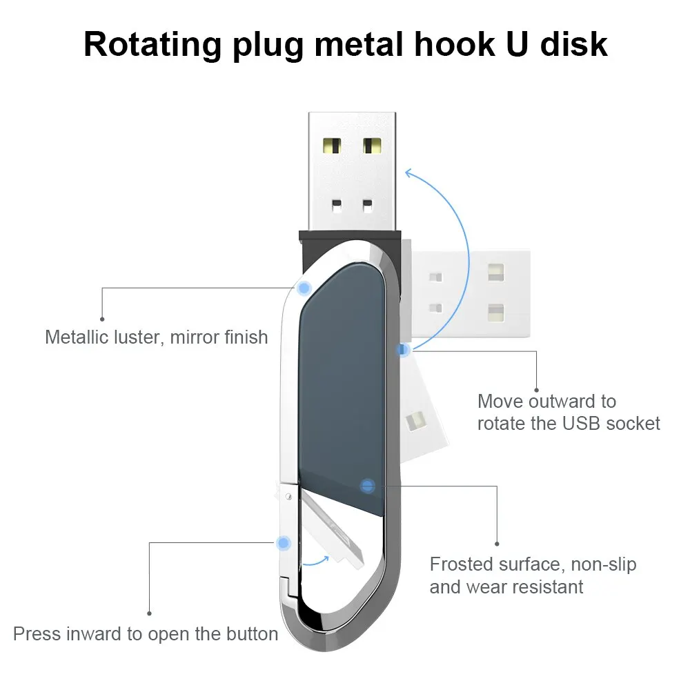 Металлический USB флеш-накопитель