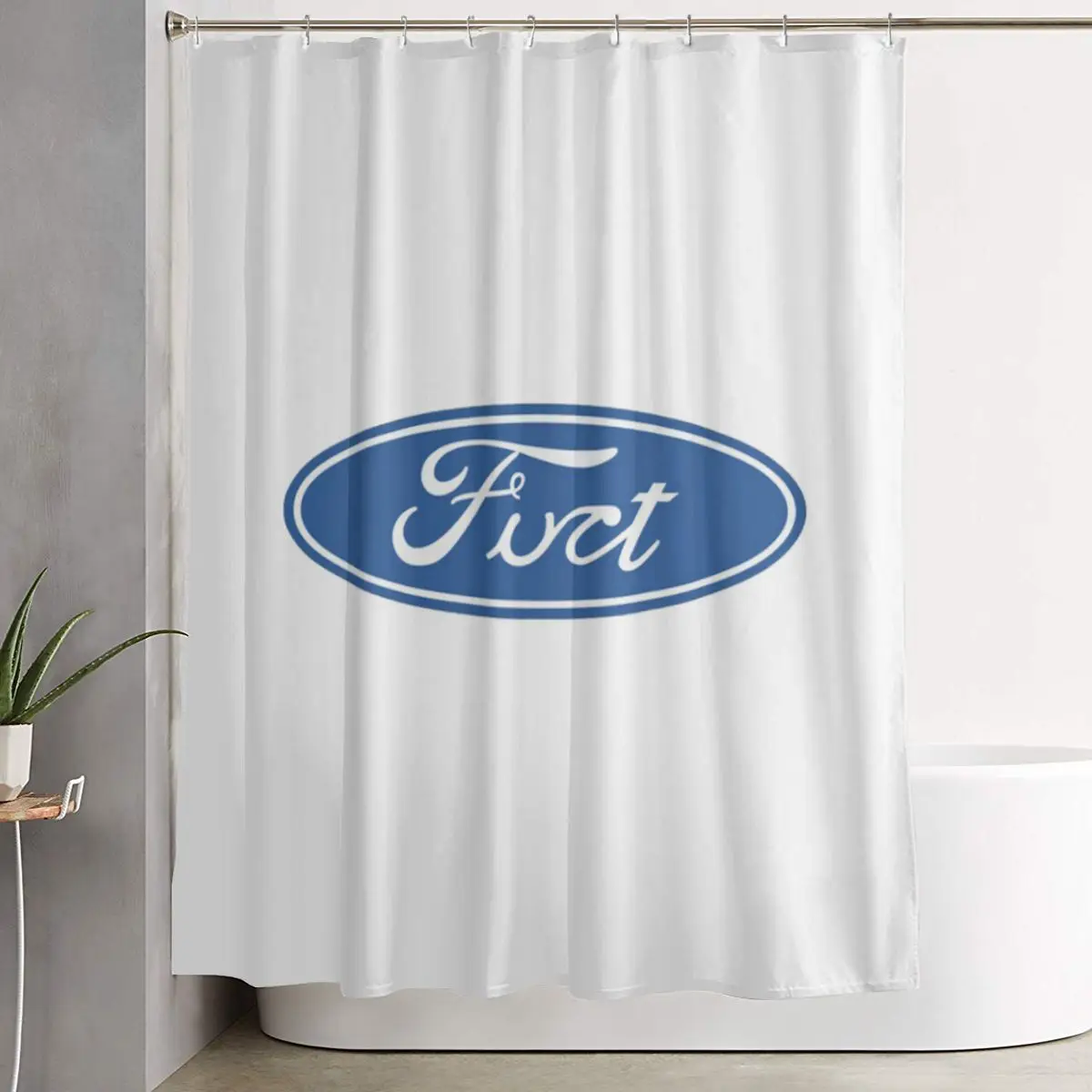 

Водонепроницаемая полиэстеровая занавеска для душа Fuct с крючками