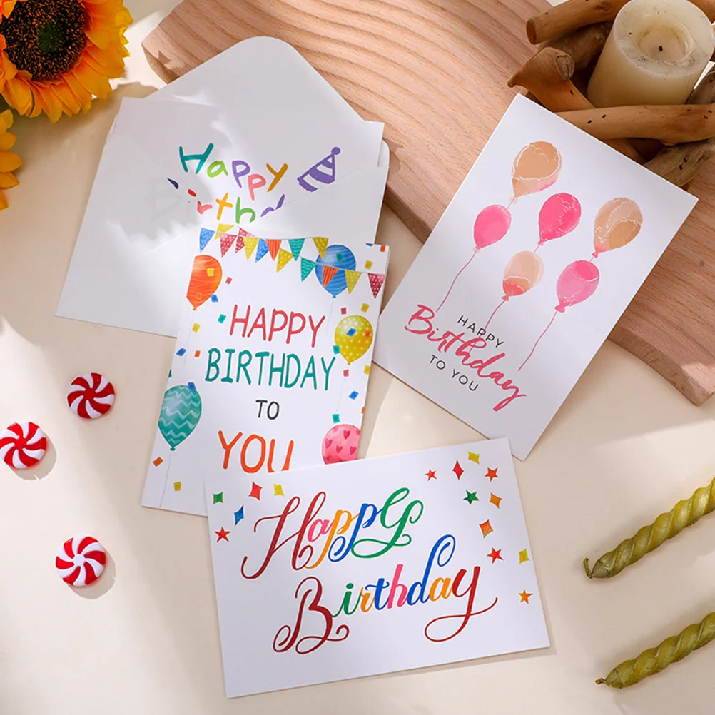 10pcs Birthday Cards Happy Birthday Greeting Cards Birthday Gift Cards birthday blessing card happy birthday cards