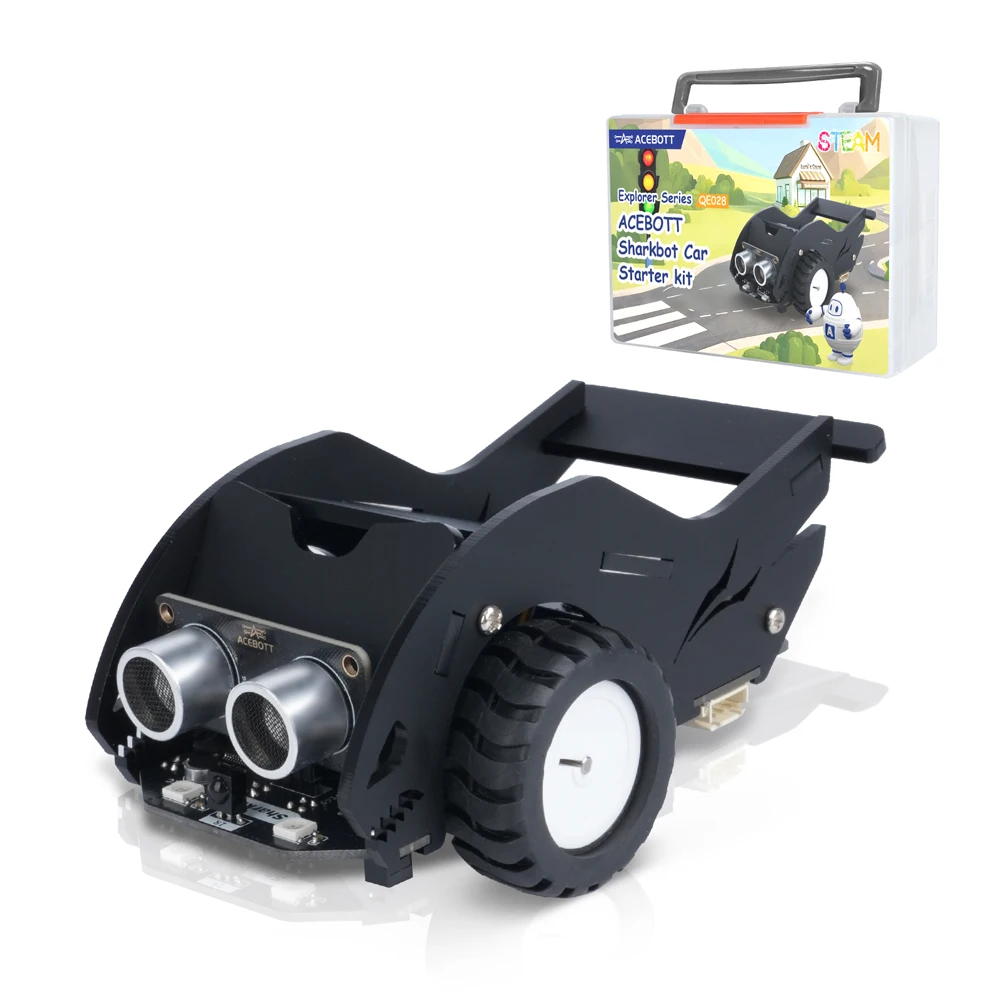 

ACEBOTT SharkBot Smart Robot Car Kit with ESP32 for Arduino STEAM Programming Educational Toy