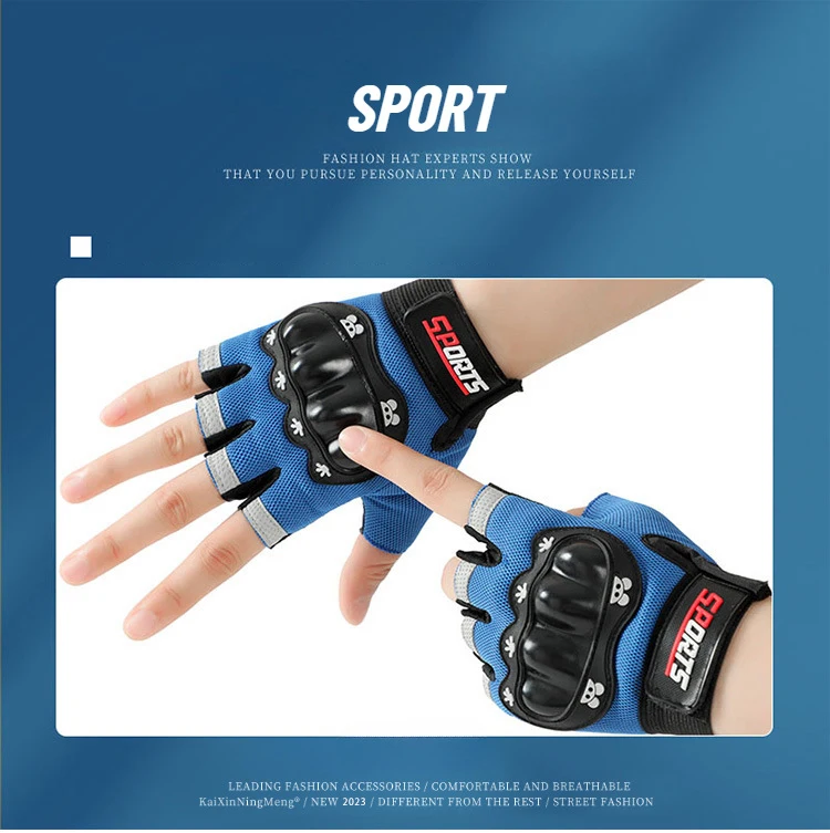 Kinder Radfahren Handschuhe Anti-Slip Schutzhülle Junge Mädchen Wandern Handschuhe Student Camping Training Kinder Mountainbike Handschuhe – Detail 9