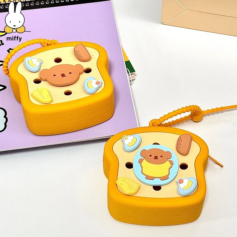 Coin Purse Kawaii Miffy Boris Series Multifunctional Mini Storage Bag Creative Silicone Rubber Anime Accessories Perfect Present