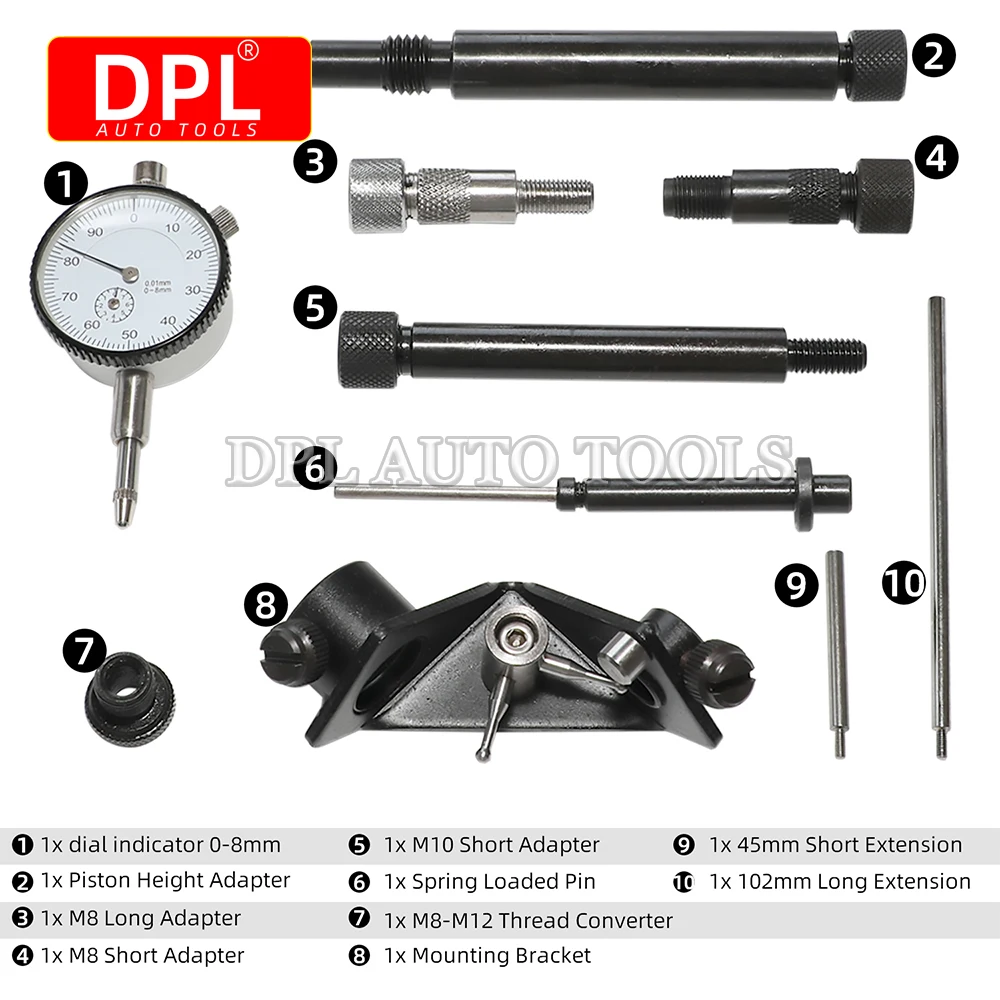 Diesel Fuel Injection Pump Timing Indicator Tool Set For VW BMW Audi Bosch Ford Diesel Professional Tool