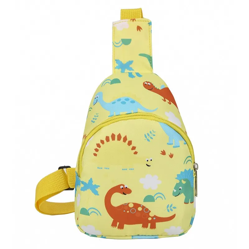 Dziecięce torby na ramię Cute Dinosaur Baby Girls New Casual Boys Kids Chest Bag Coin Purse Nylon Handbags Small Messenger Bag