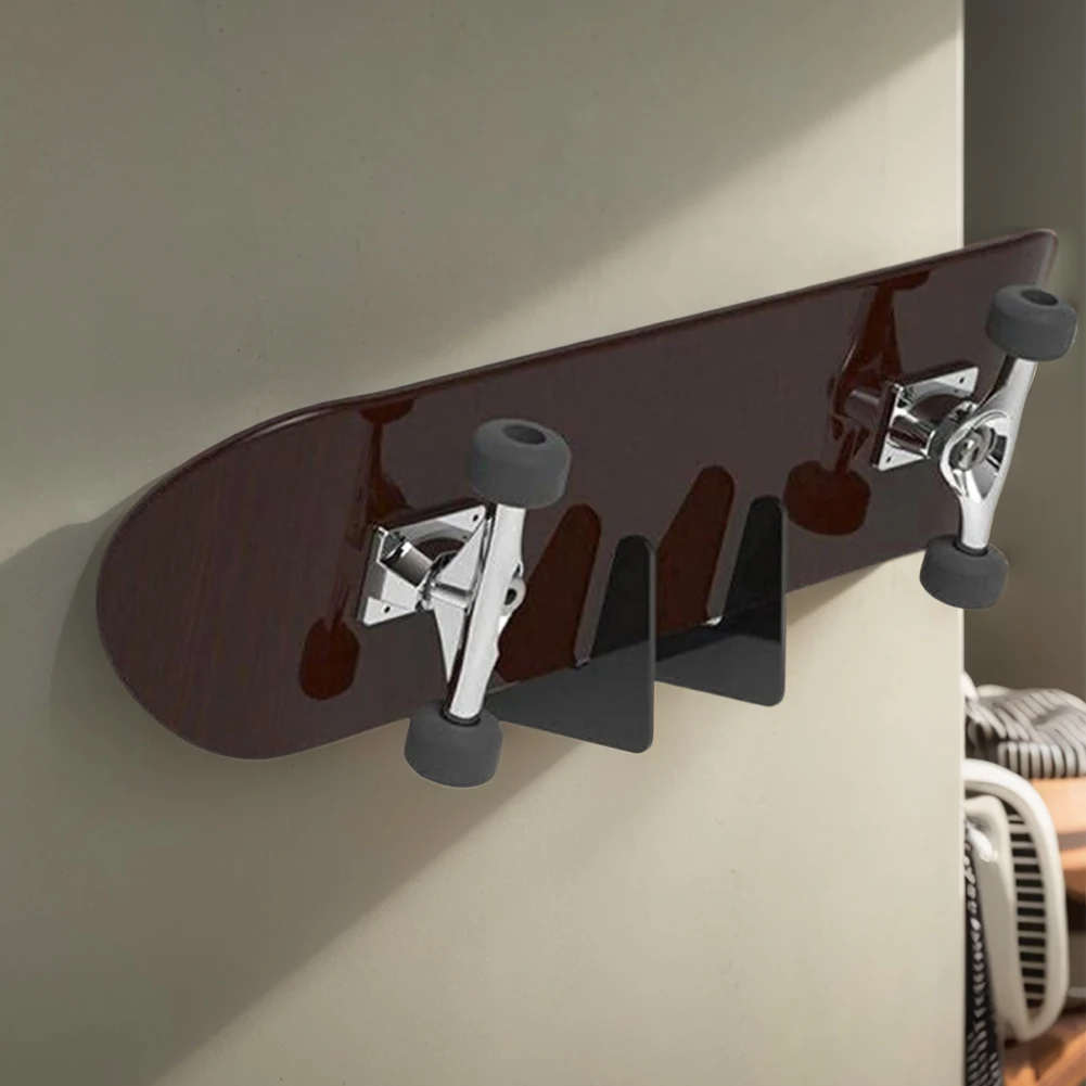 Rack de exibição de skate suporte de montagem na parede deck rack skate cabide de parede para exibição e armazenamento