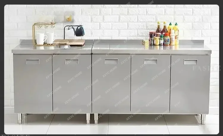 

Kitchen Stove Locker Cupboard Simple For Stainless Steel Cabinet 304 Thickened