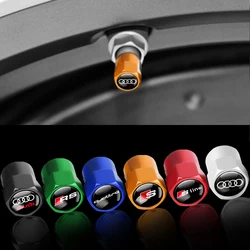 Car Wheel Tire Valve Caps Stem Covers Decoration For Audi A3 A4 B8 B9 A6 C5 C6 C7 A7 Q5 A5 A8 8V0 857 951 S RS TT SLINE QUATTRO