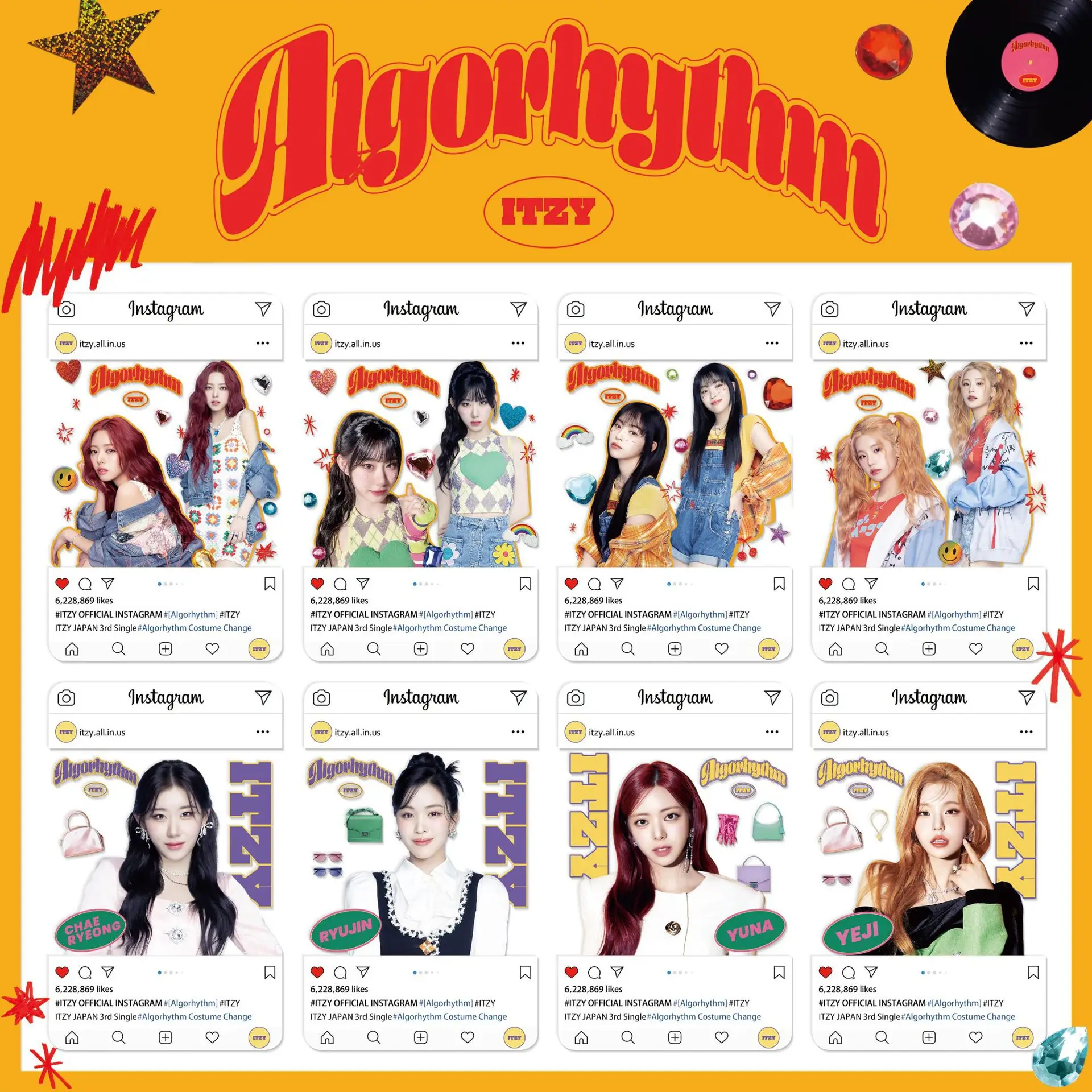 ITZY Merch New Album PVC Card JAPAN 3rd Single Transparent Photocard LOMO Card Yeji Lia Ryujin Chaeryeong Yuna Gift Fans