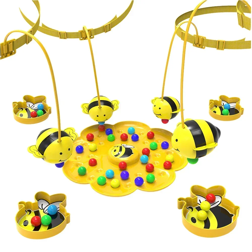 Little Bee Multifunctional Board Game Puzzle Fishing Toys Interactive Educational Toys for Kids Christmas Gift Family Game
