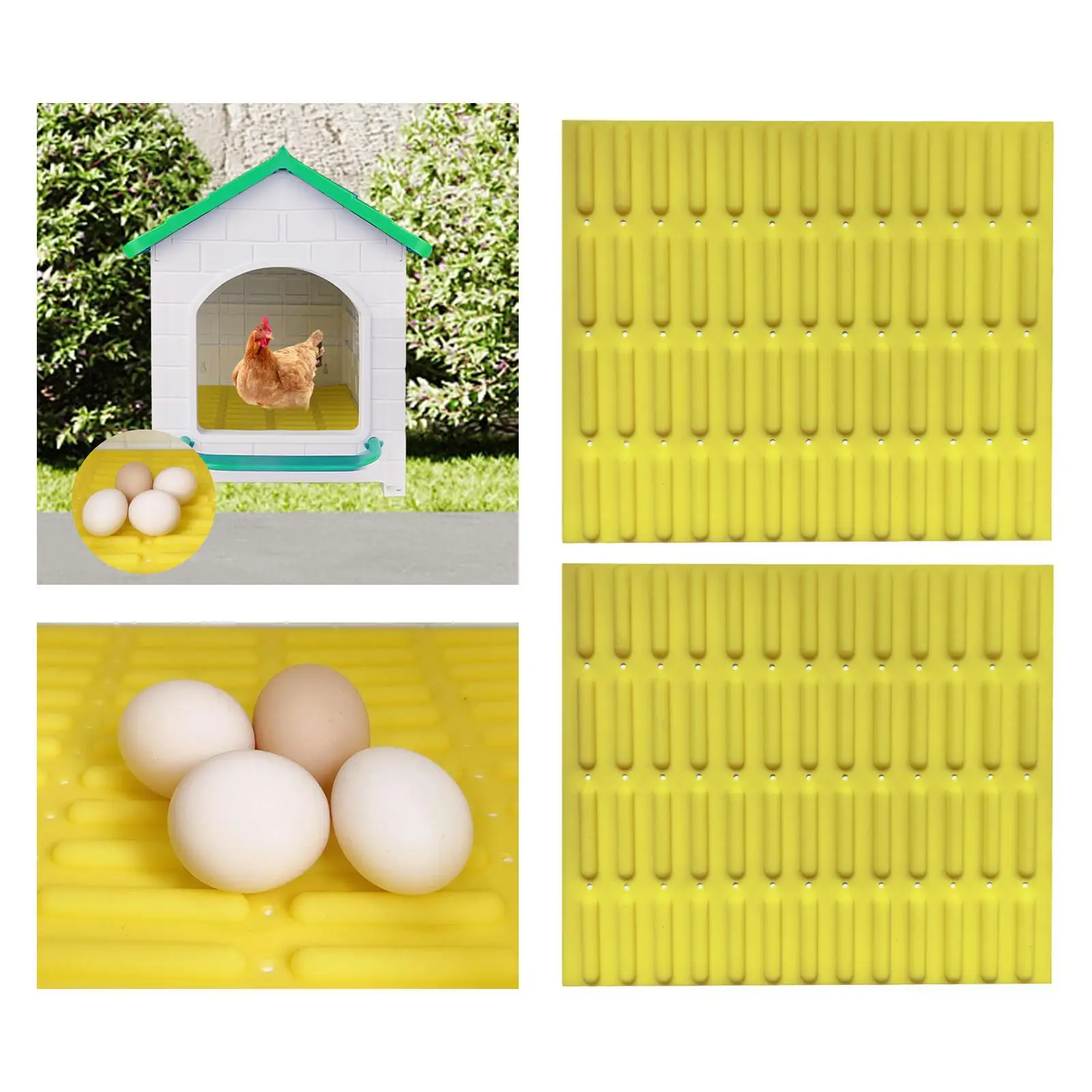 2 Pieces Chicken Nesting Pad Accessories Laying Pad Washable Hen Nest Mat