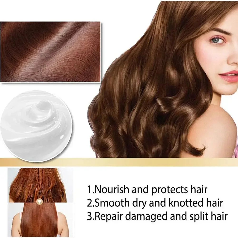 Magical Keratin Hair Mask For Maltreated Hair 5Seconds Repairing Damaged Frizzy Hairs Smoothing Nourish Straightening Hair Care image 3