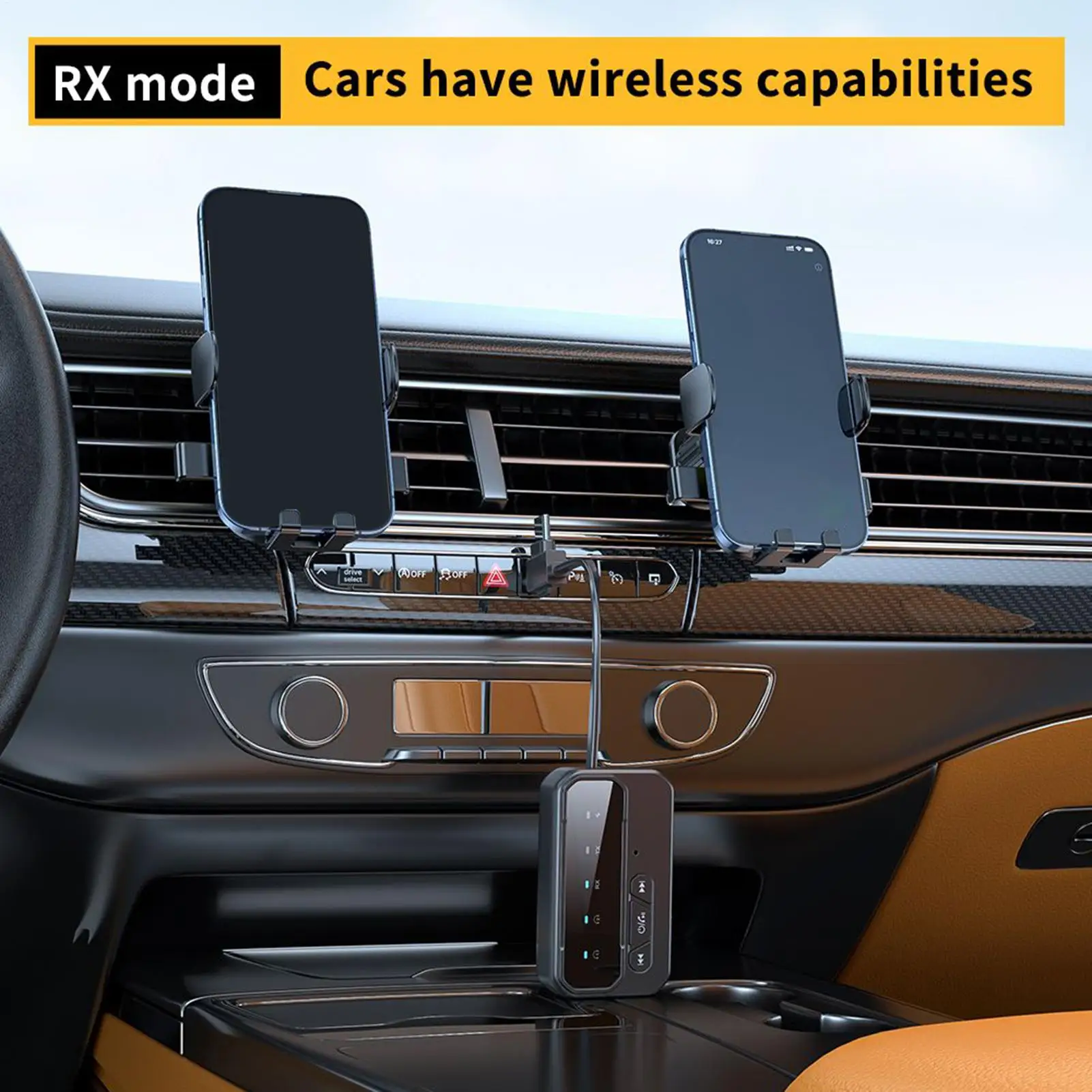 Auxiliary Adapter for Car Portable Wireless Radio Transmitter Automobile Internal Supplies for Driving Commuting Travel Road