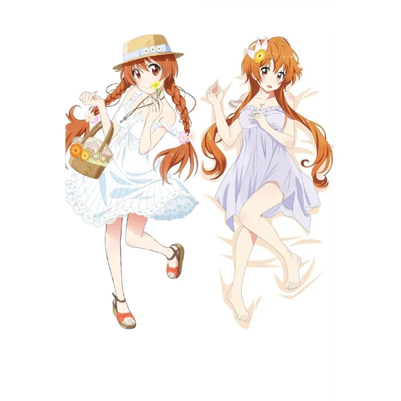 The New Anime Dakimakura Nisekoi Tachibana Marika Dakimakura Body Decorative Pillowcases Hugging Pillow Cover Double-sided Print