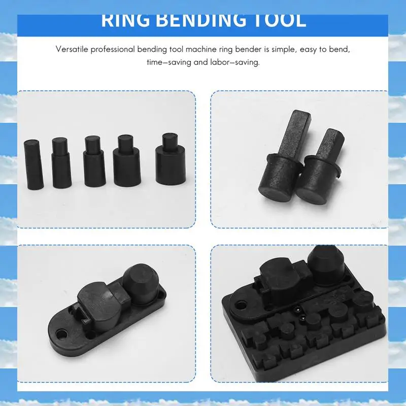 

A11I Ring Bending Tool Set, Ring Earring Bending Tools Multi-Functional Jewelry Ring Bending Machine Jewelry Repair Tool