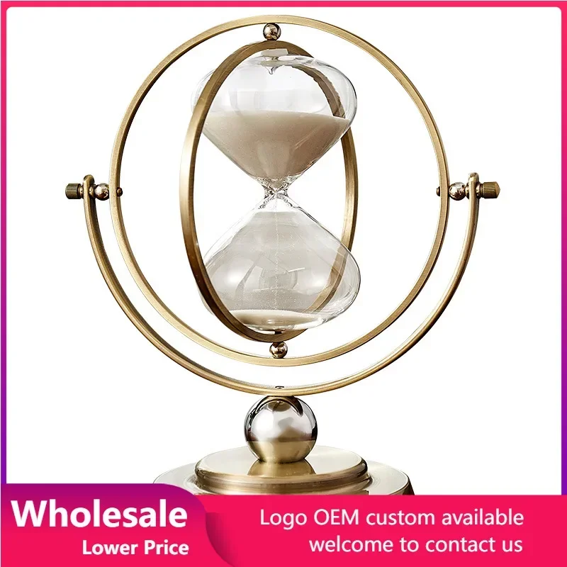 

Hourglass Timer European Style Creative Retro Metal Sand Hourglass Decoration Home Decoration Ornaments Home Docer Gift