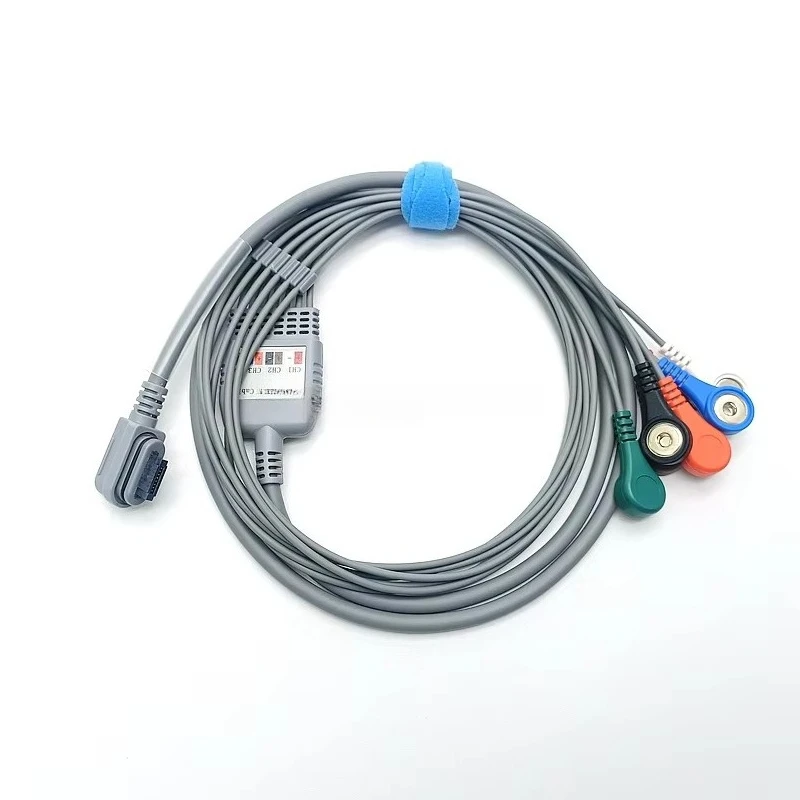 Compatible GE SEER Light Holter 7-Lead ECG Cable