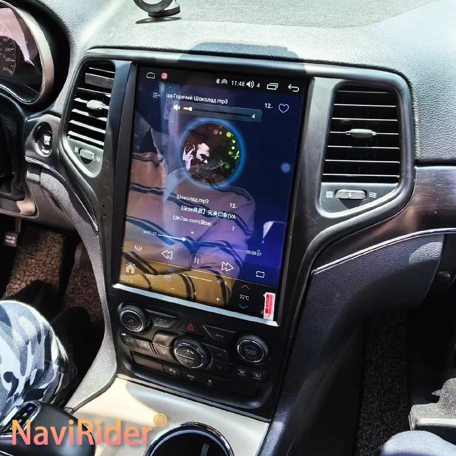 

Для Jeep Grand Cherokee 2014-2017 радио Android 14 DSP экран 256 ГБ стерео автомобильный мультимедийный видеоплеер 12,8-дюймовый вертикальный экран