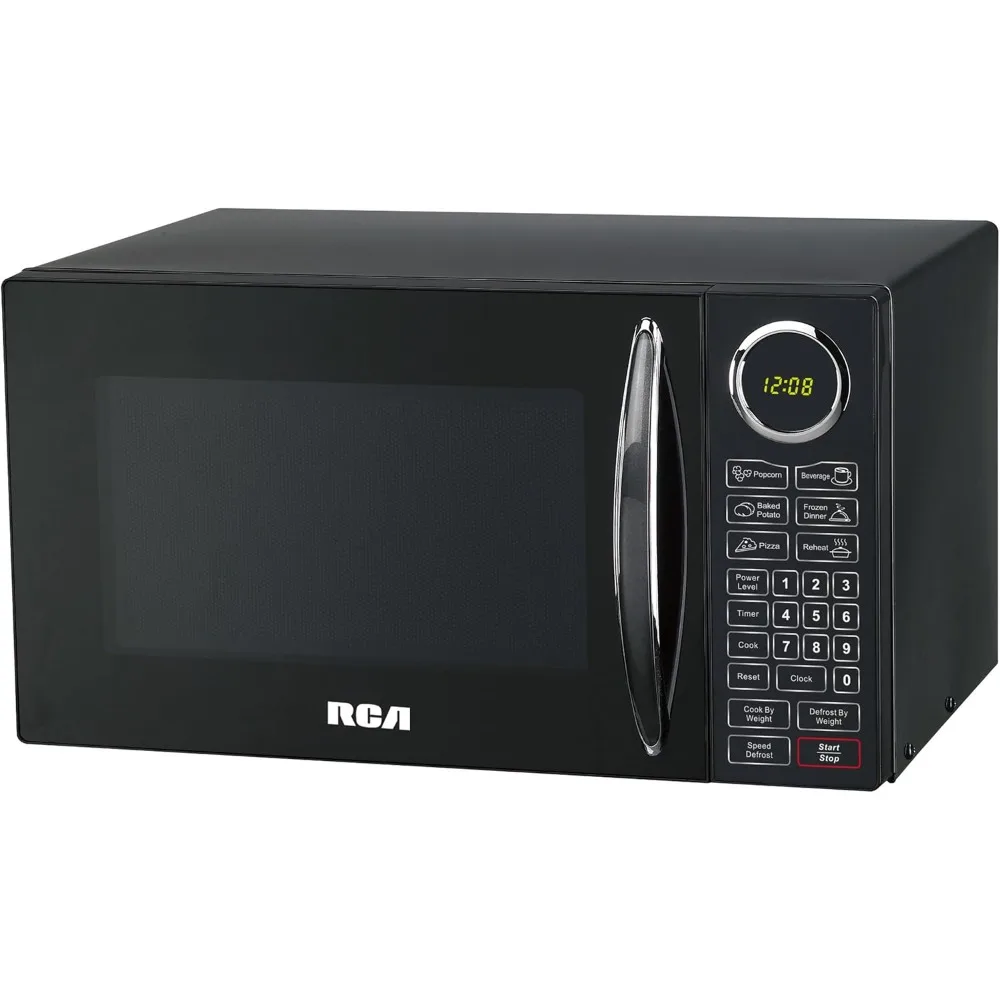 Countertop Kitchen Microwave Oven,Black,0.9 Cubic Foot (900W),15.5