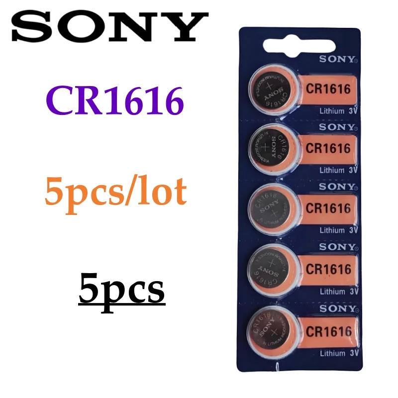 5pcs For Sony CR1616 Battery cr 1616 For Car Watch Toys Remote Control Computer Calculator Control