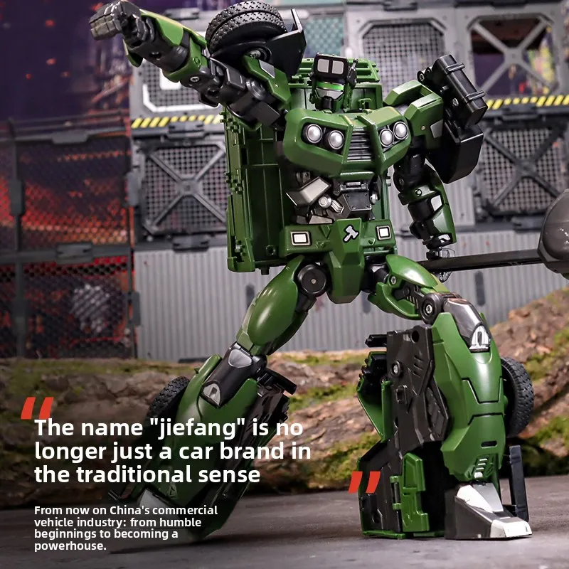 Echte Force zal Hongqi CA7600J legering automodel robot in voorraad mechanisch dierenspeelgoed voor kinderen transformeren