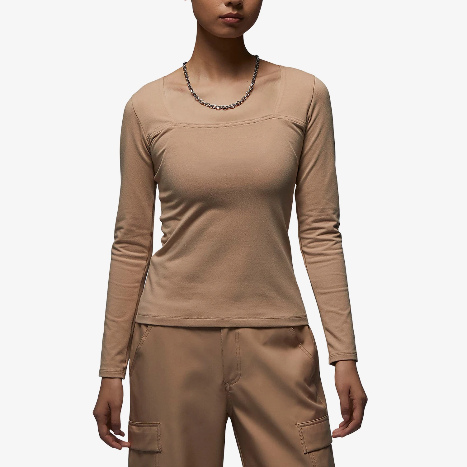 

Nike genuine new women's fashionable breathable casual slim fit long sleeved T-shirt FB5201-277