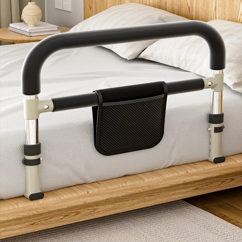 ‌Adjustable Bed Assist Bar - Elderly Safety Bedrail with Grip Handle, Anti-Fall Support for Patient Transfer & Home Care