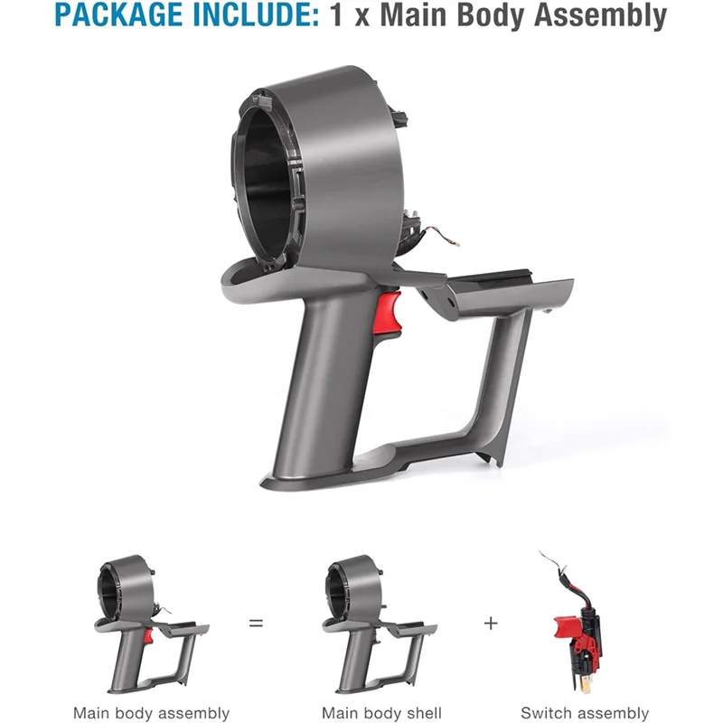 YCOC-carcasa de montaje del cuerpo principal para aspiradora Dyson Outsize V11/Gen 5/Plus/Absolute, montaje completo