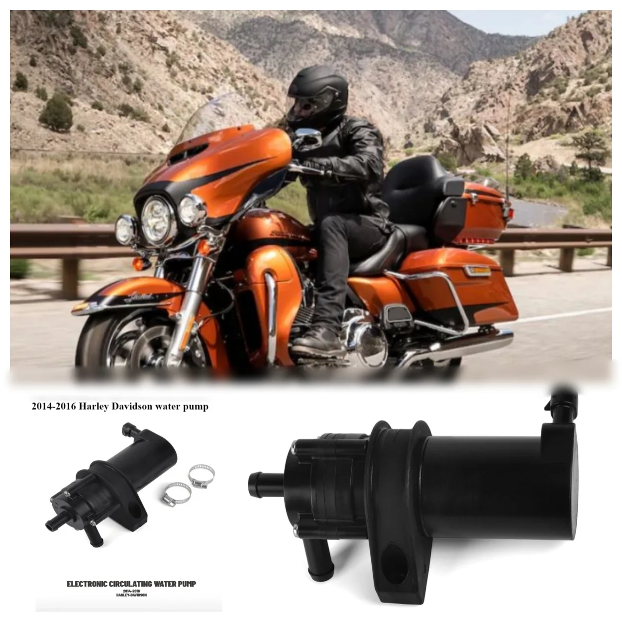 

Automatic Circulation Electric Water Pump Radiator Accessories For 2014-2016 Harley-Davidson Motorcycle Ultra Water Cooled Model