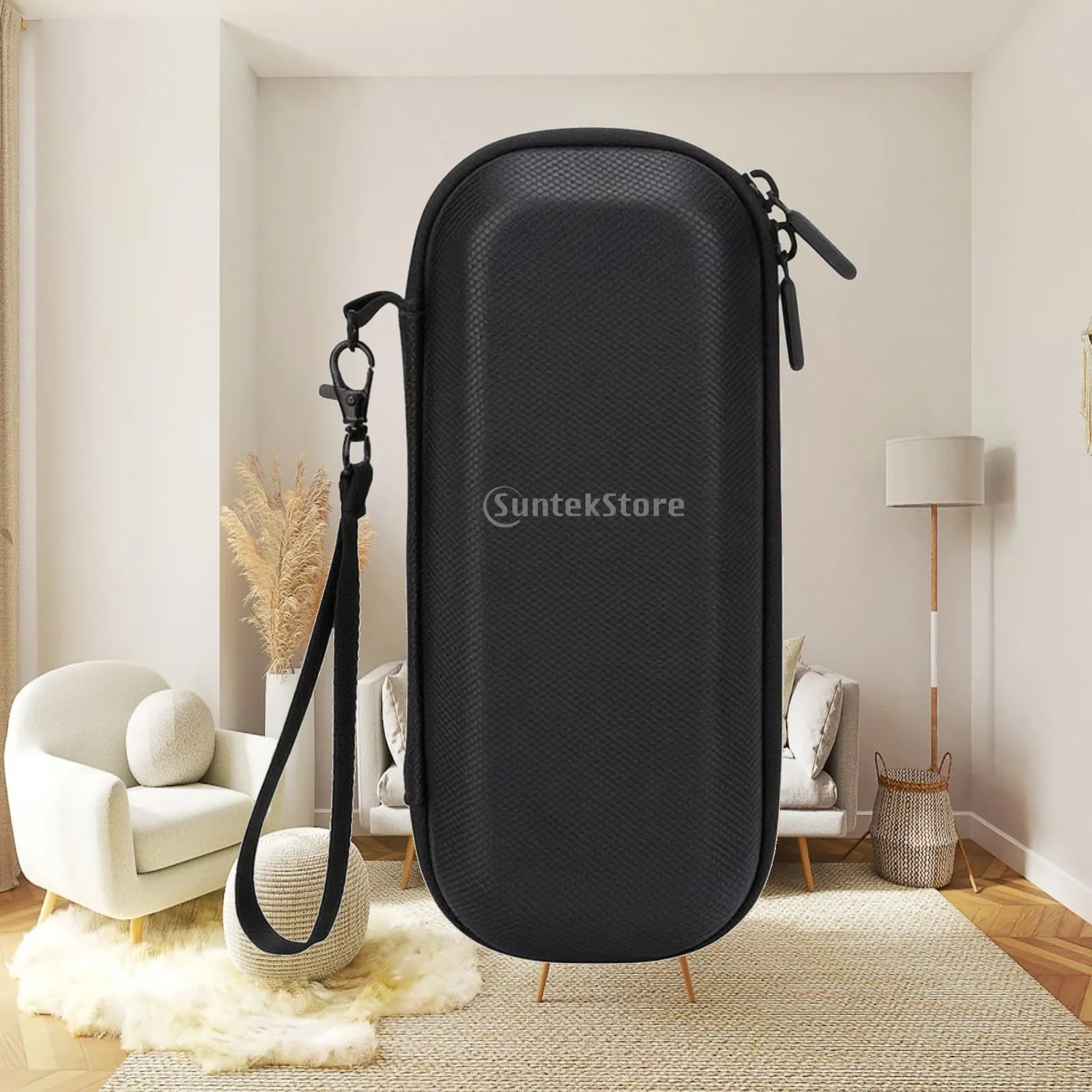 Compact Camera Pouch for Insta 360 Luna Ultra with Zipper Closure and Lightweight PU Exterior
