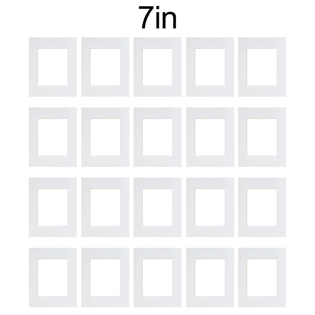 Cardstock Sheets Photo Frame Inserts White Personalized Home Decoration Mats Quick Mounting Customizable Sizing