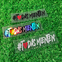 1PC TODAS MIENTEN PERO YO MAS Motorcycle Stickers Waterproof for Motorbike Fuel Tank Scooter Decor Car Window Memes Vinyl Decals