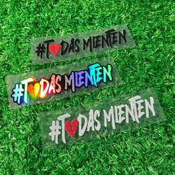 1PC TODAS MIENTEN PERO YO MAS Motorcycle Stickers Waterproof for Motorbike Fuel Tank Scooter Decor Car Window Memes Vinyl Decals
