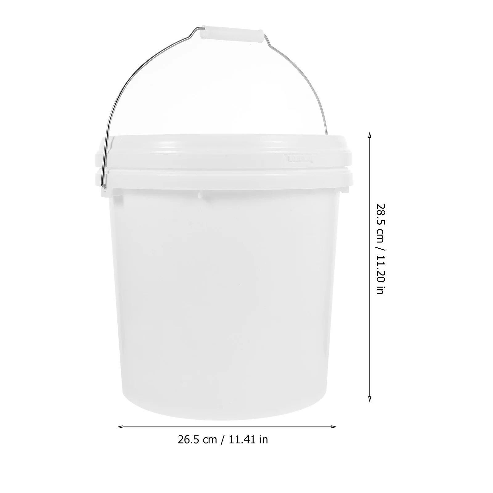 

2.2 Gallon Paint Bucket With Handle Lid Airtight Storage Empty Bucket Coating Gallon Pail Durable Portable Clear Multi Purpose