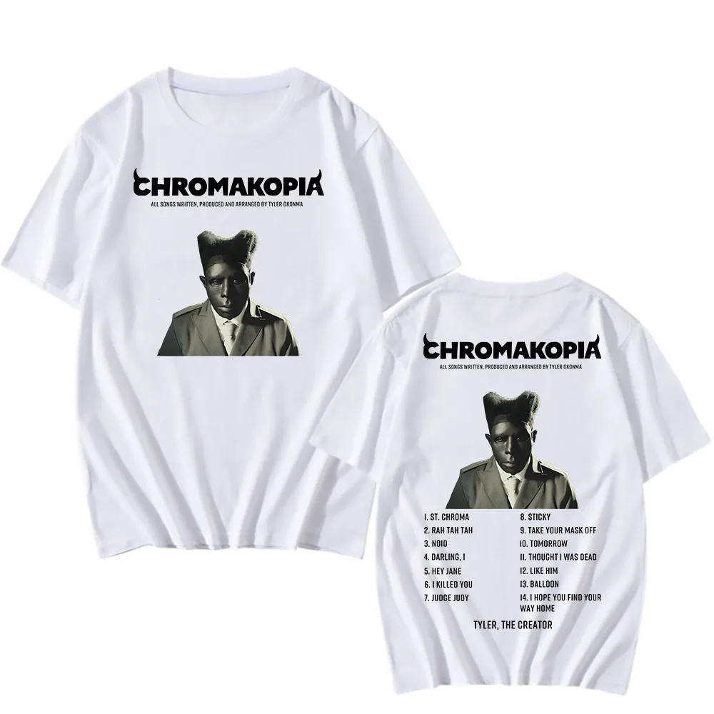 Tyler The Creator New Song T-Shirt 2024 Album Graphic Printing Harajuku Casual Tee-shirt Funko Pop Gothic Tshirt Men Vintage Top