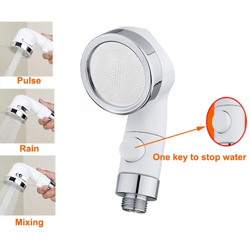 Water Faucet External Shower 3 Modes White Bathroom Washbasin Shampoo Artifact Handheld Small Nozzle Kitchen Sink Faucet