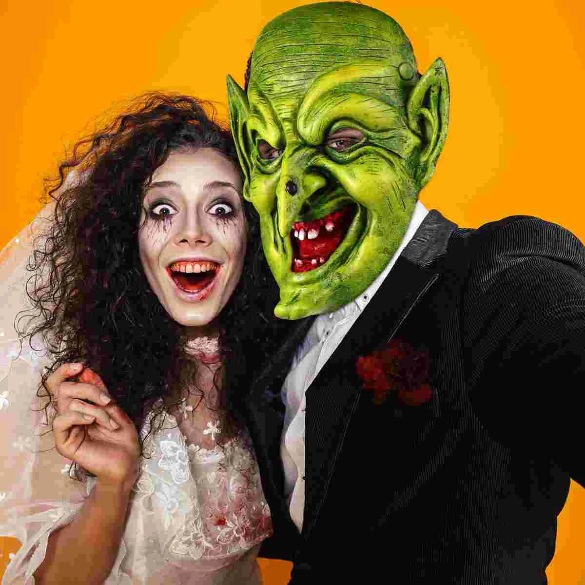 

Pu Foam Evil Horror Witch Mask Scary Head Halloween Costume Decoration Face Hood Props