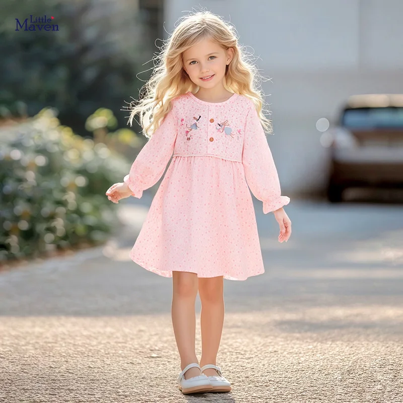 

Girls' Dress Autumn Style Children's Dress Cute cotton girl dress