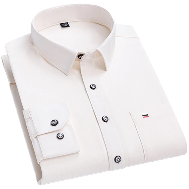 Pure Cotton Men's Plaid Shirt Long Sleeve Regular Fit Men Casual Oversized Shirt Leisure Autumn Male Blouse New Plus Size shirt