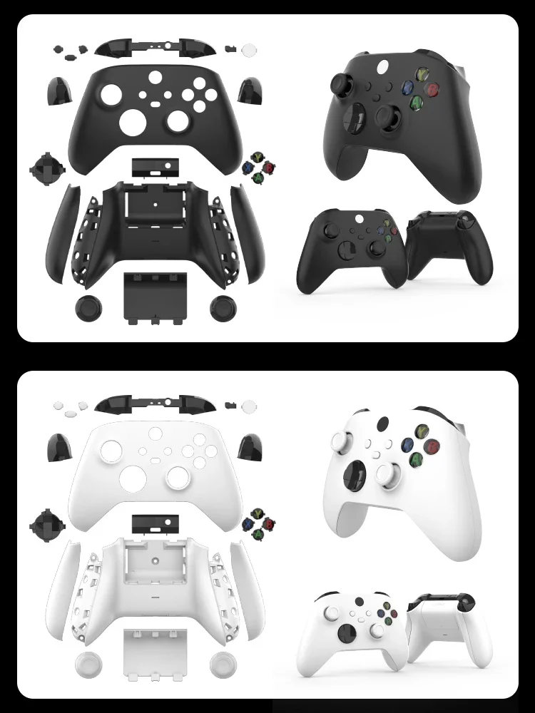 DATA FROG Replacement Controller Part Cover for Xbox Series S Back Housing Shell Case for Xbox Series X  Cover Accessories