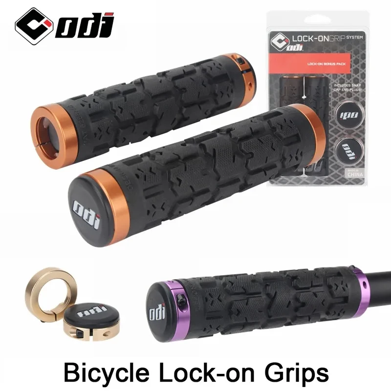 ODI RG01 Bicycle Handlebar Grips Lock-on Anti-Slip Shock Absorption Handle Cover Double for MTB/Road Bike Cycling Accessories