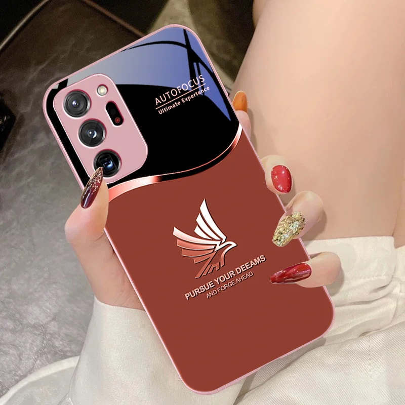 Peace Dove Sunny Red For Samsung Galaxy Note 8 9 10 PRO 20 Ultra A01 02 03 Core 04E 4G 12 13 5G Tempering Glass Phone Case