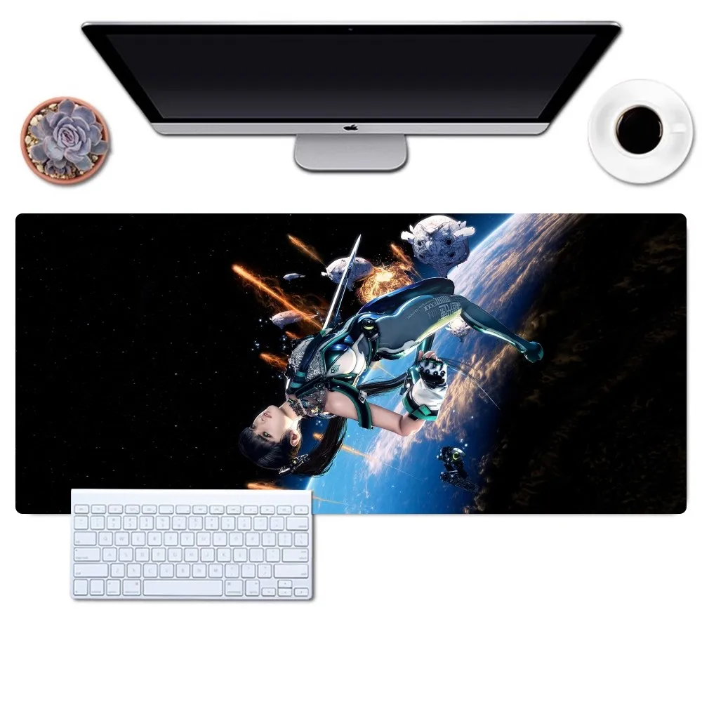 Imagem -05 - Grande Non-slip Lockedge Gaming Mouse Pad Stellar Blade Game Mousepad Office Desk Pads