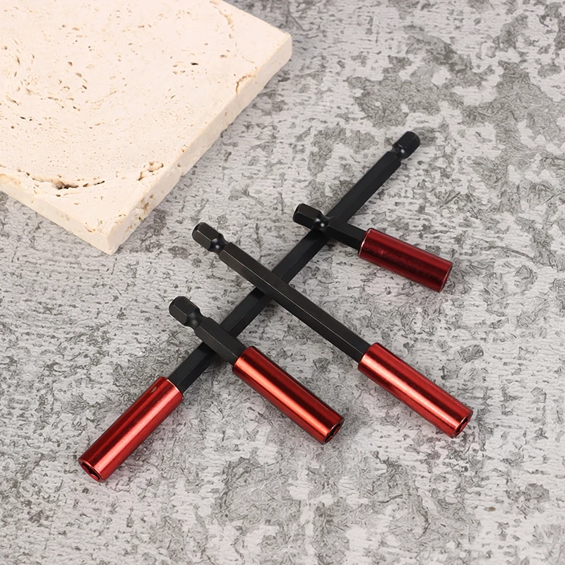 1PC Quick Release Bit Holder Long Handle Screwdriver Tip Holder 1/4" Hex Screwdriver Drill Bit Holder Extension Rod