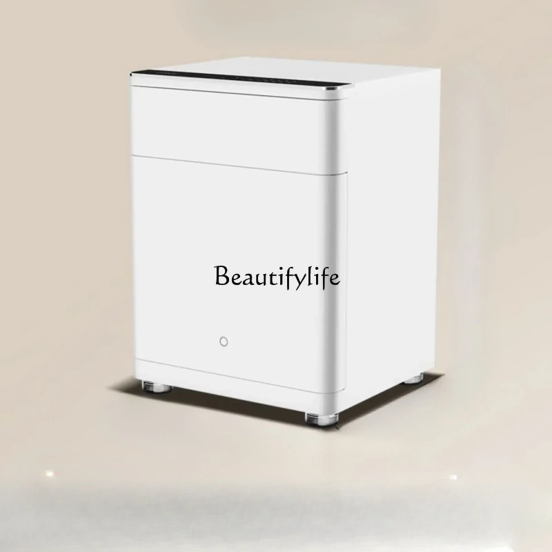 

Bedside Safe Box All-in-One Cabinet Jewelry Safe Home Control Wireless Charging Fingerprint into the Wall