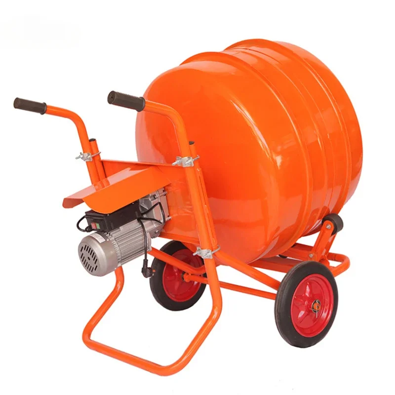 Supply of small concrete horizontal drum cement mixer with hydraulic pump