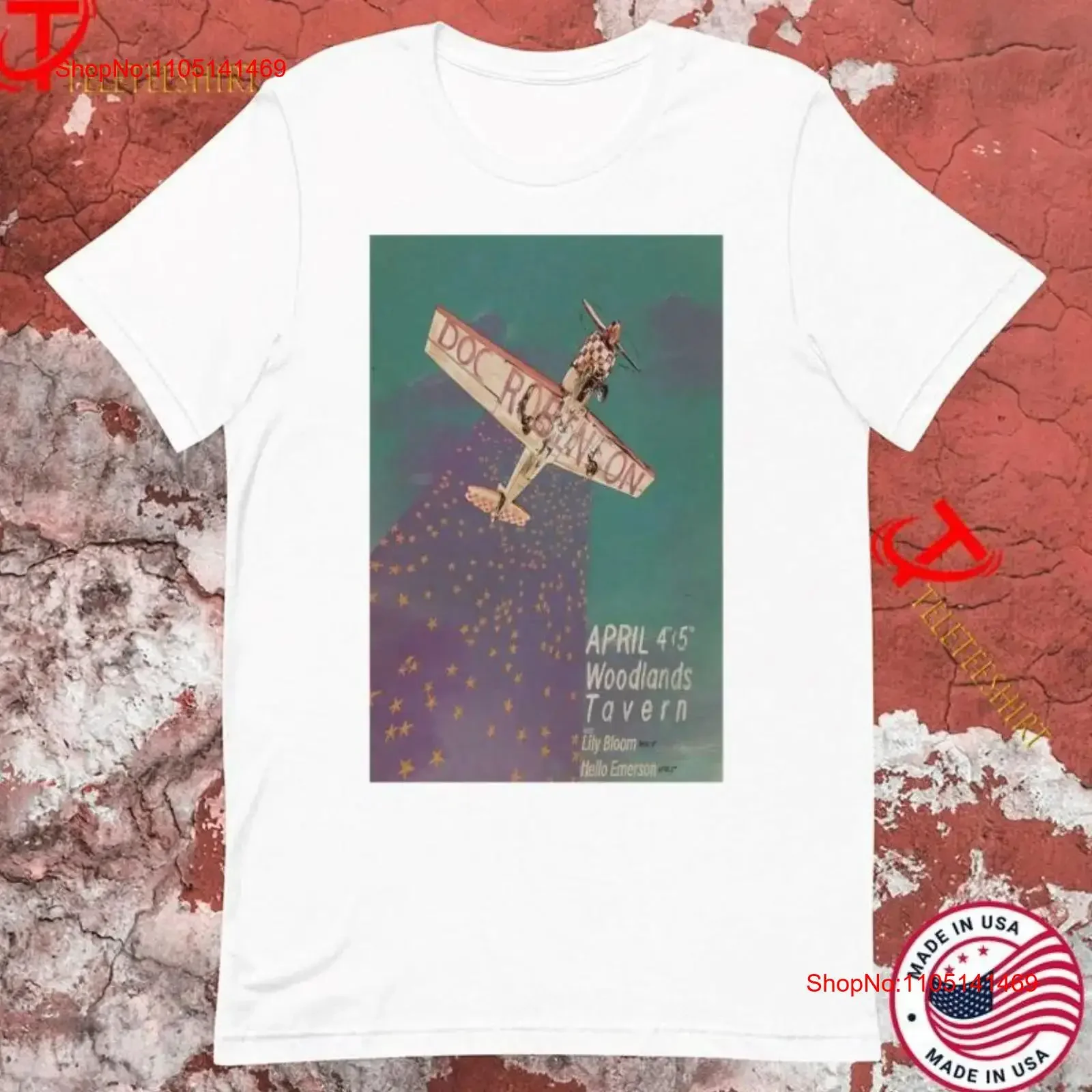 Doc Robinson Woodlands Tavern In Columbus Oh Apr 4 5 2025 Tour T Shirt vintage Washed Soft Stylish designer clothes