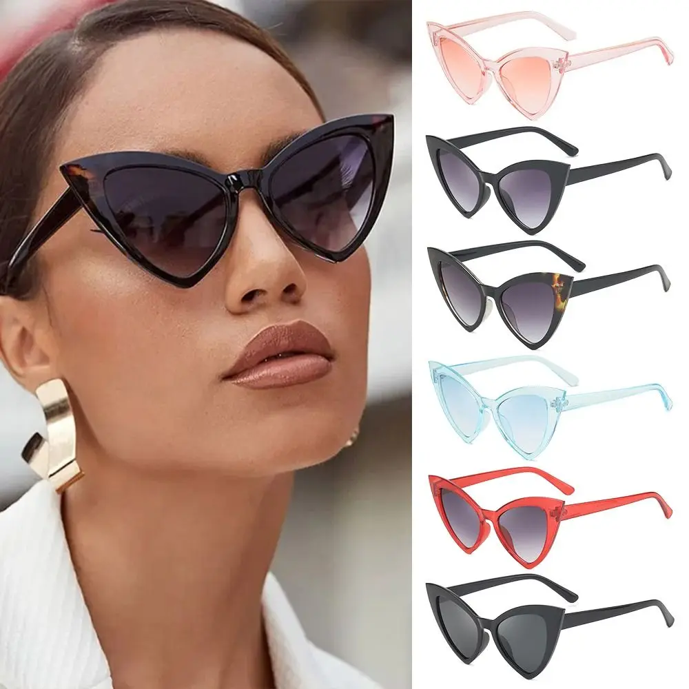 UV400 Cat's Eye Sunglasses Fashion Streetwear Accessories Sunglasses for Women Small Frame Triangle Sunglasses Unisex