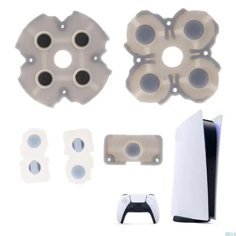 R91A Силиконовая проводящая резиновая кнопка кнопок клавиатуры кнопки d-pad для