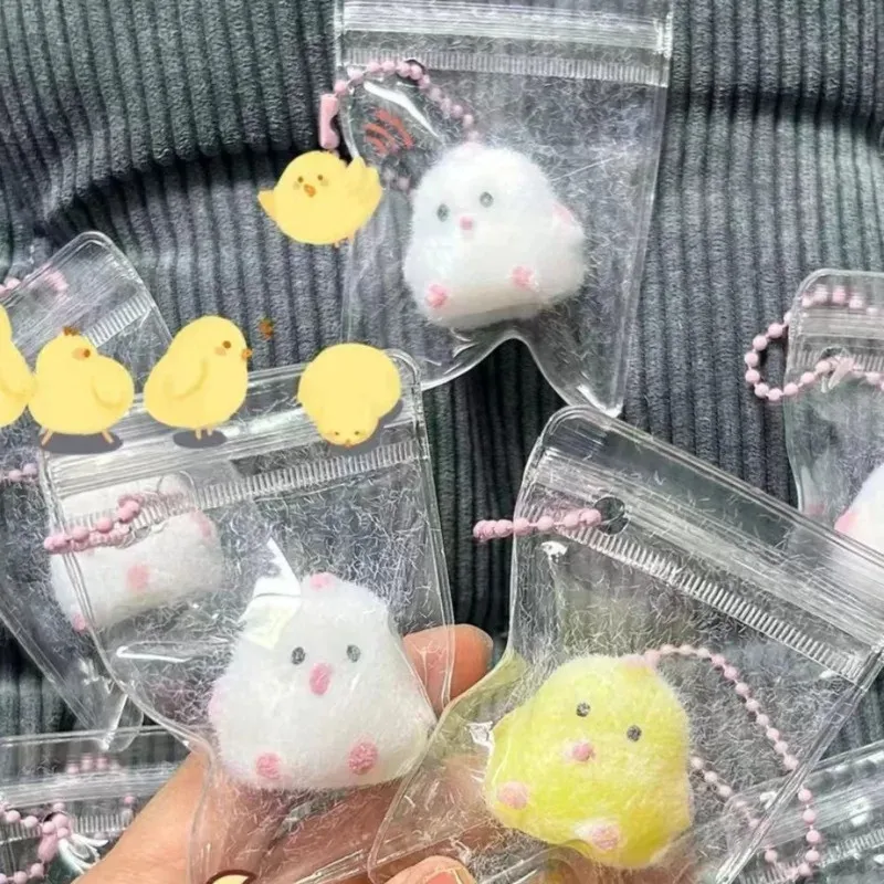 Simpatico pulcino spremere giocattolo antistress morbido giocattolo Mochi cartone animato giocattoli a rimbalzo lento giocattoli squishy di decompressione per regali per adulti per bambini